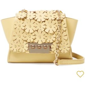 Zac Posen Eartha Floral Leather Chain Crossbody